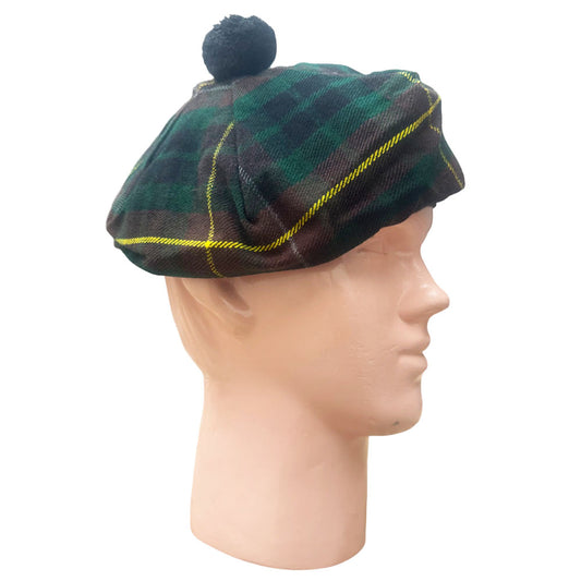 Tam O Shanter Hat - Scottish Buchanan Hunting Tartan Hat