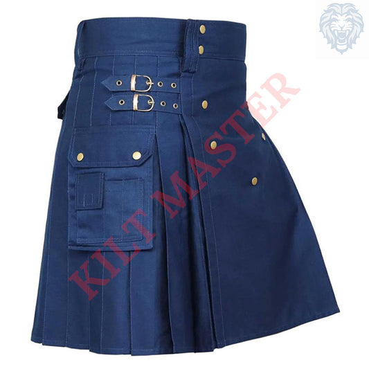 Navy Blue Utility Kilt
