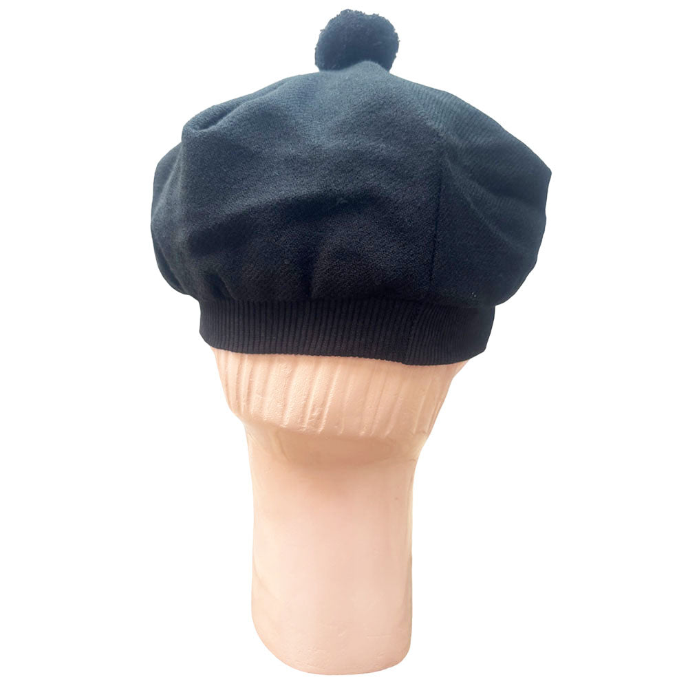Tam O Shanter Hat - Black Tartan Hat