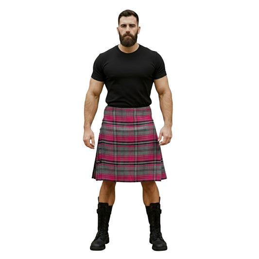 Ailsa Pink Tartan Kilt