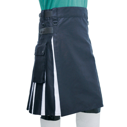 Black and White Hybrid Kilt