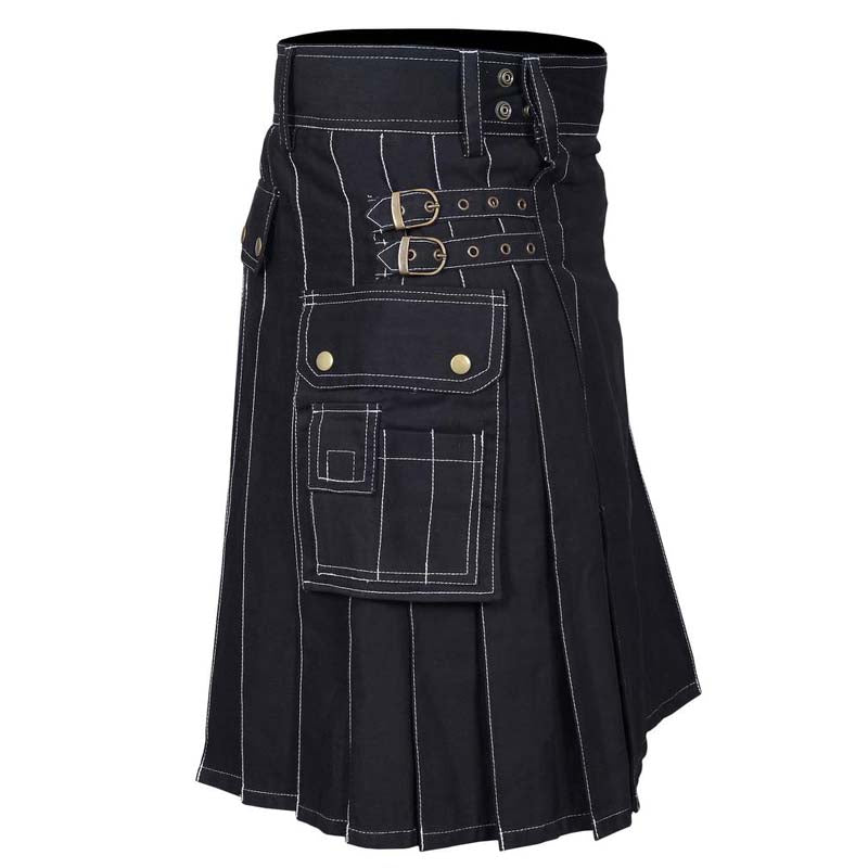 Black Utility Kilt: Timeless and Versatile Attire for Men