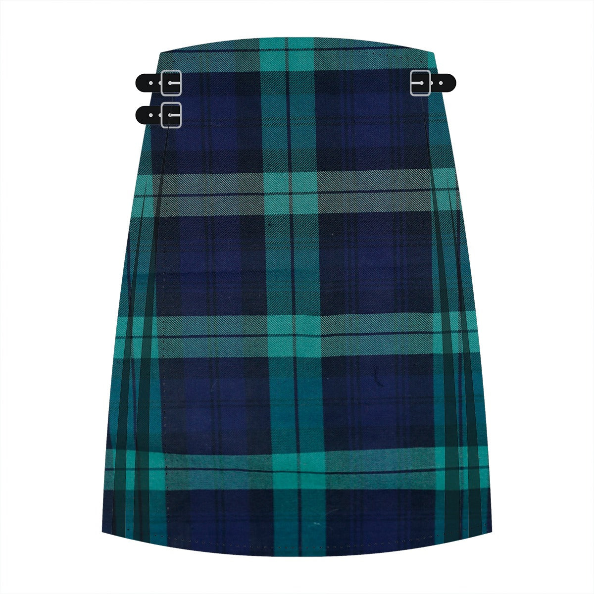 Black Watch Poly Viscose Tartan Kilt - Formal Style 8 Yard