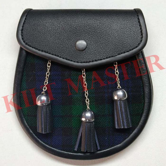 Black Watch Tartan Sporran Front Photo