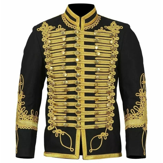 Black Wool Hussar Doublet Jacket