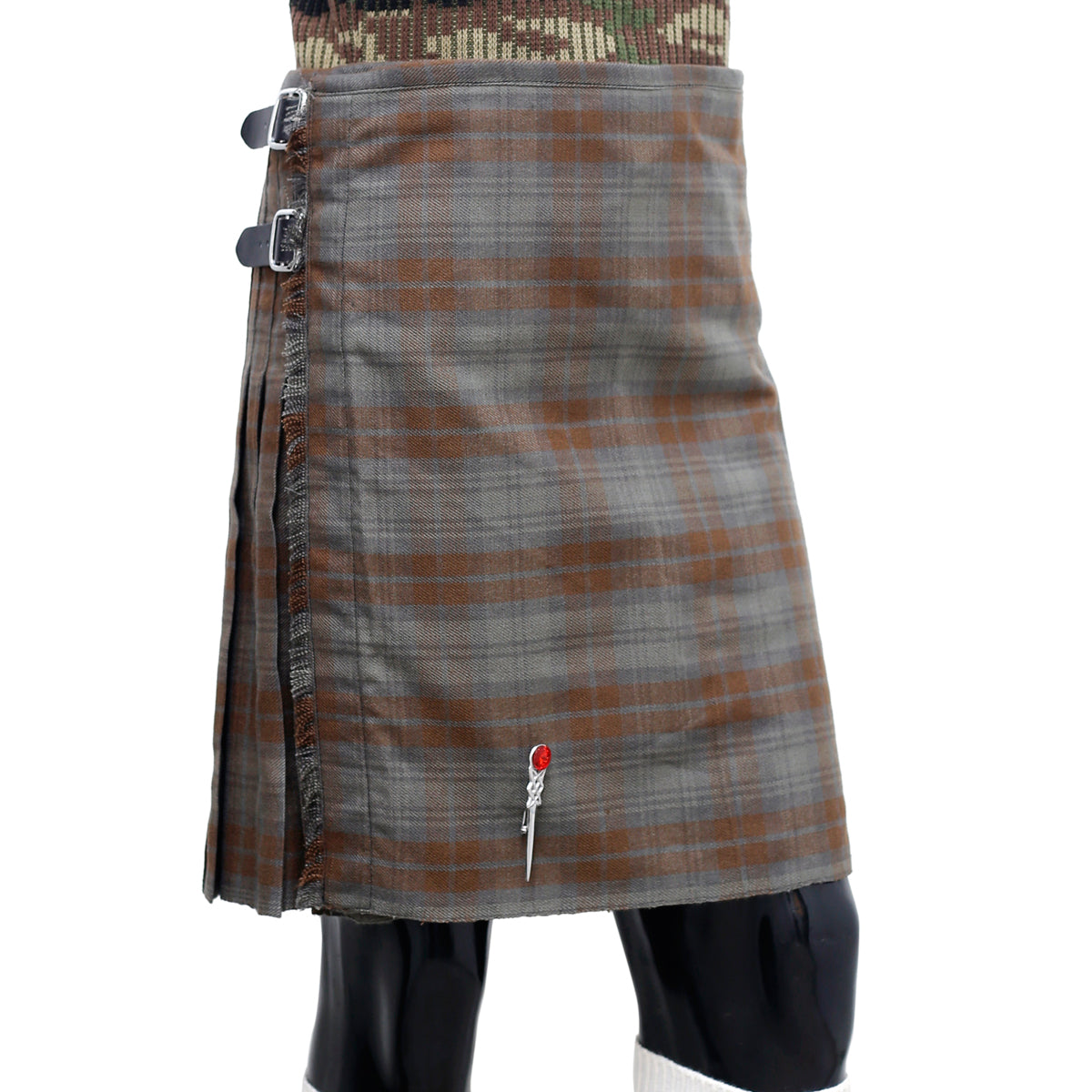 Blackwatch Weathered Tartan Kilt Right