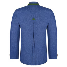 Blue Tweed German Bavarian Trachten Jacket