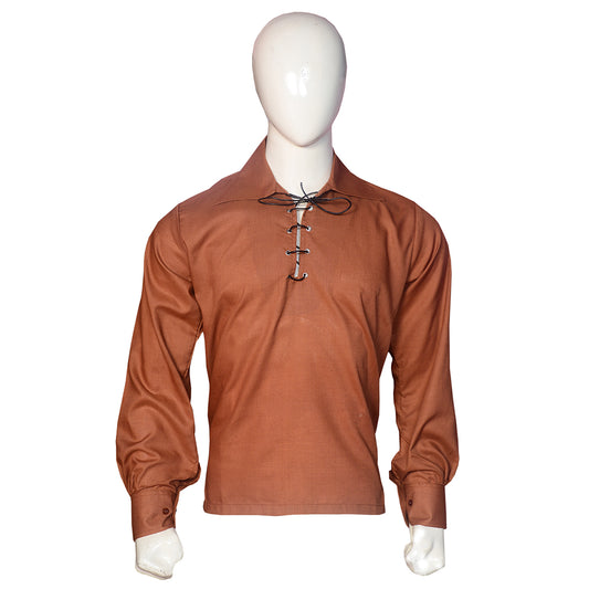 Brown Jacobite Ghillie Shirt Front