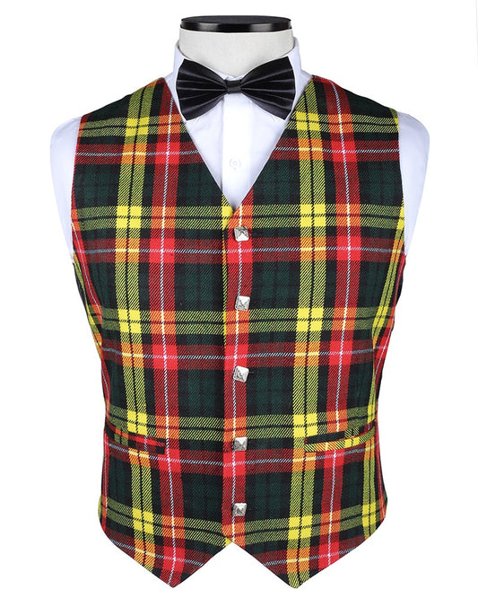 Buchanan Modern Tartan Vest Front
