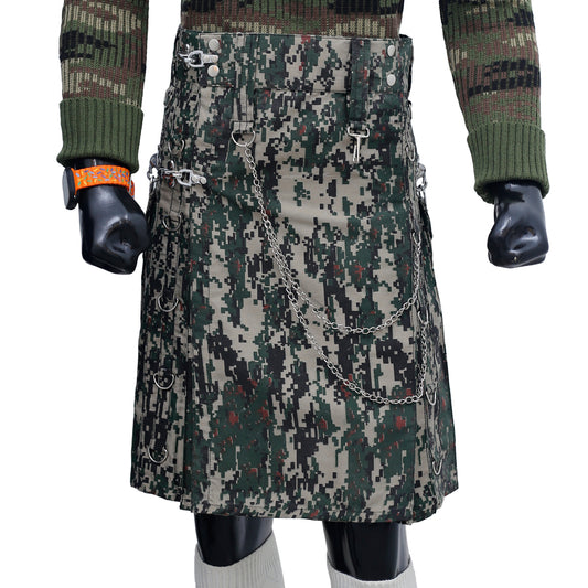 Camouflage Gothic Mens Kilt