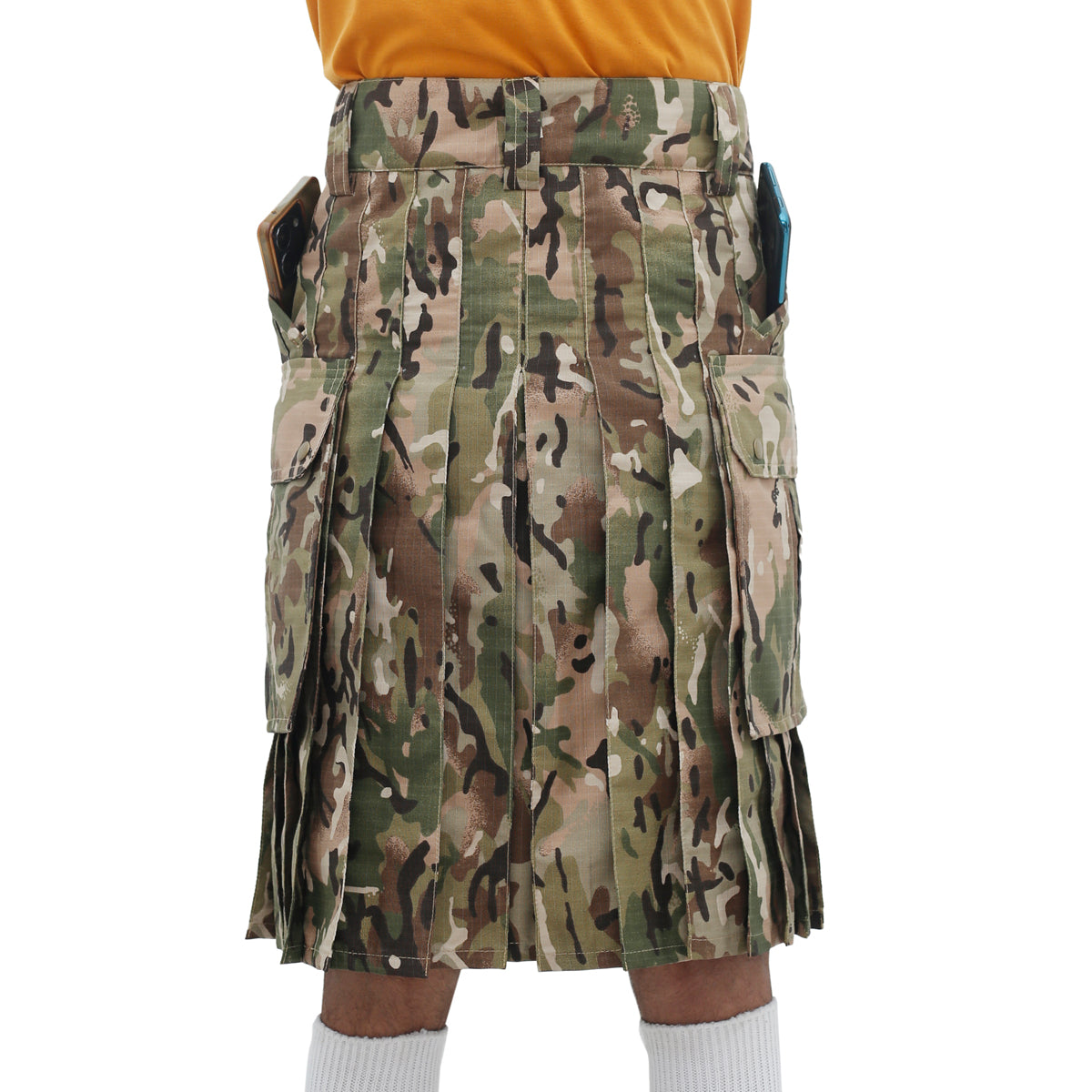 Camouflage Tactical Kilt for Men Back