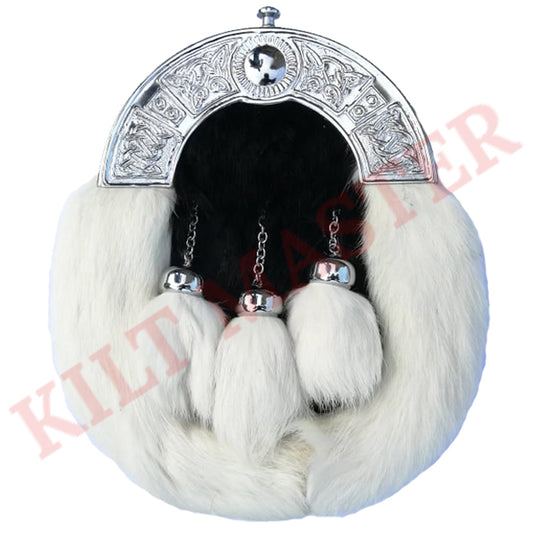 Best Celtic Cantle Rabbit Fur Sporran