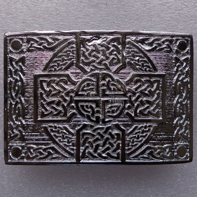 Celtic Cross Knot Work Kilt Belt Buckle