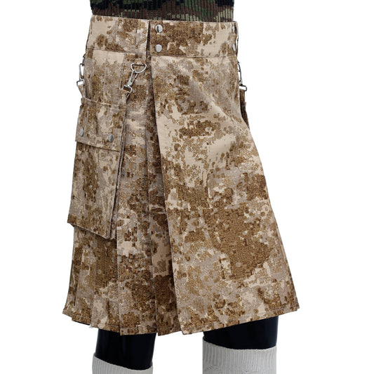 Desert Camo Detachable Pocket Kilt Right
