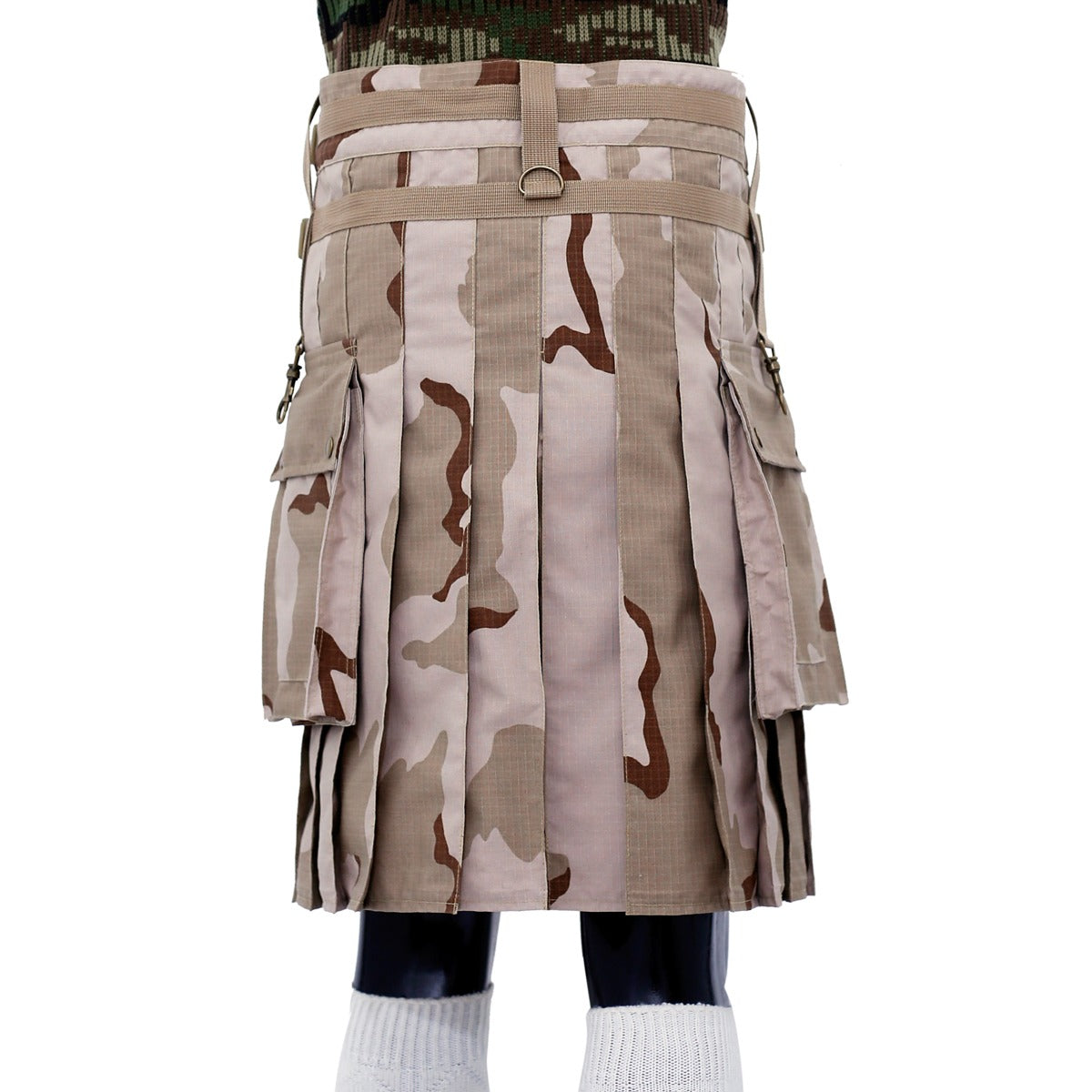 Desert Camouflage Hiking Kilt Back