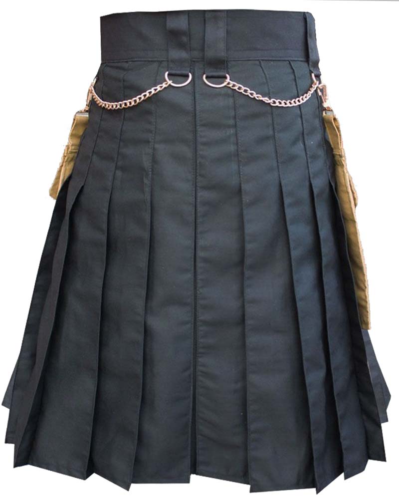 Detachable Pockets Utility Kilt