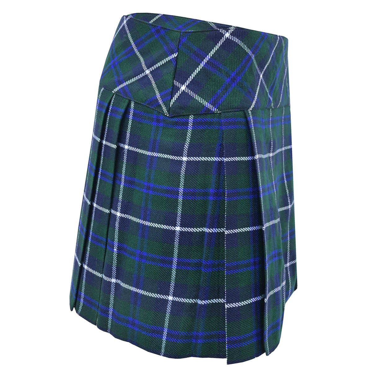 Douglas Blue Tartan Skirt Right