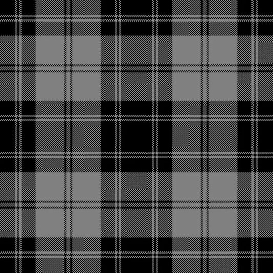 Douglas Black White Tartan kilt