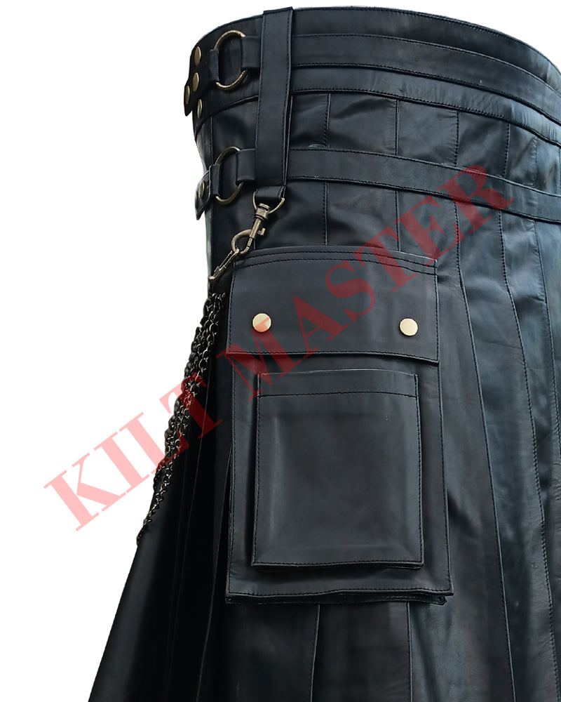 Fashion Leather Kilt