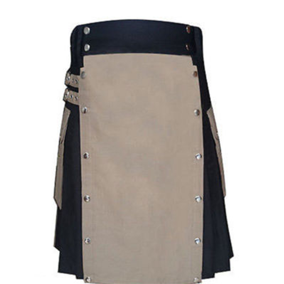 Grey And Khaki Modern Kilt