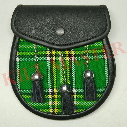 Irish National Tartan Sporran Front
