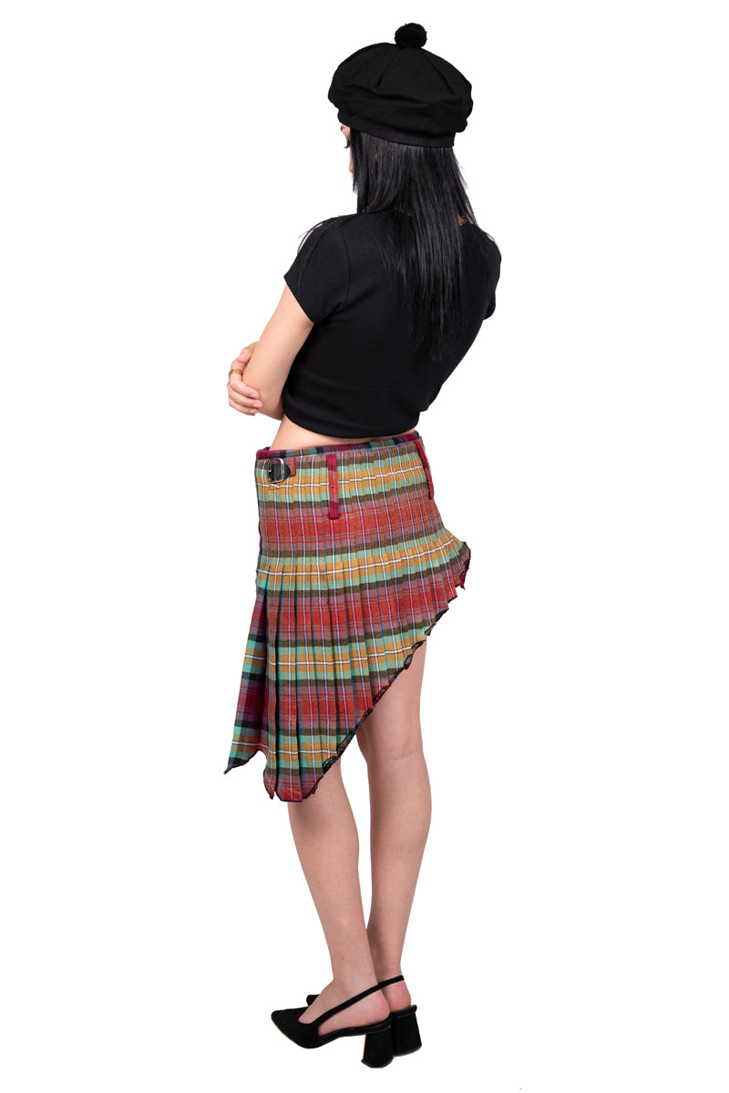 Isle of Skye Tartan Skirt Back