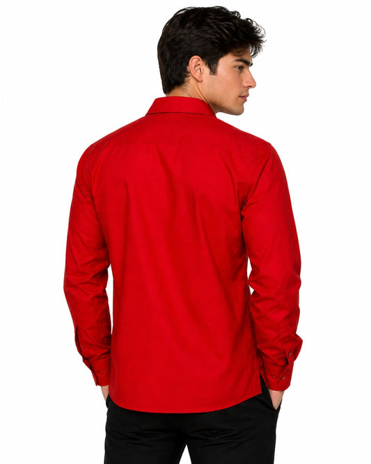 Jacobite Ghillie Kilt Shirt Red - Made with Love