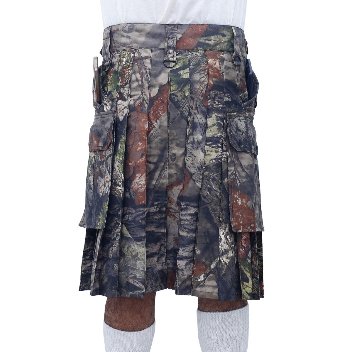 Jungle Camouflage Utility Kilt Back