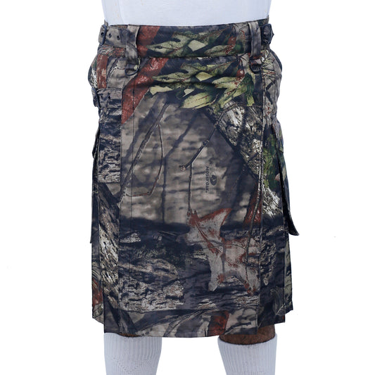 Jungle Camouflage Utility Kilt Front