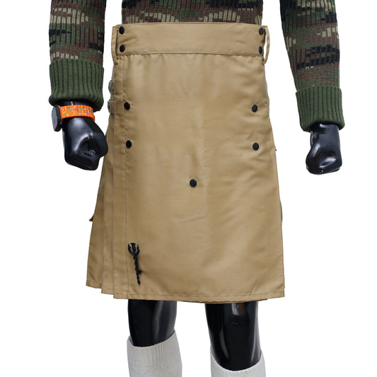 Khaaki Utility Kilt for Men