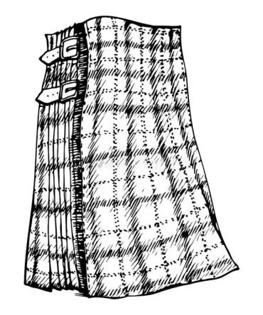 Blue Colonsay Tartan Kilt