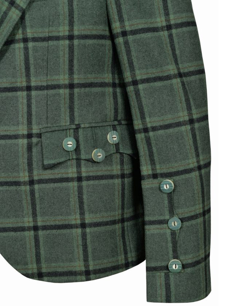 Lovat Green Tweed Argyle Jacket