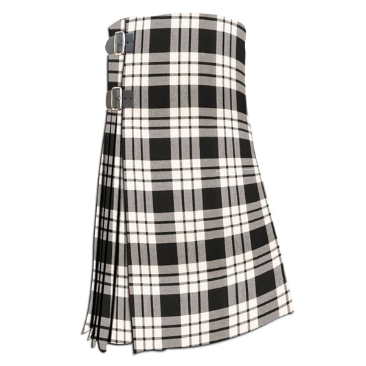 MacFarlane Black and White Modern Tartan Kilt