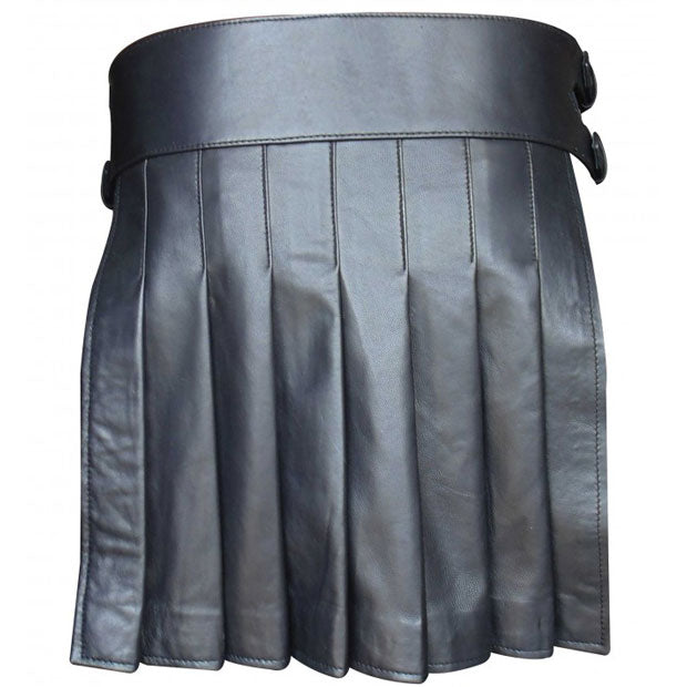 Mini Studded Leather Kilt
