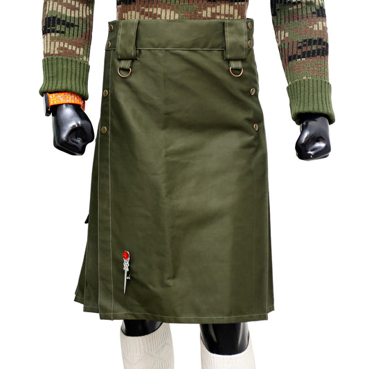 Olive Green Tactical Duty Kilt