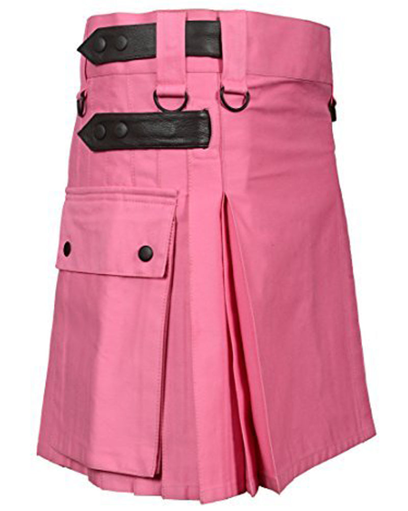 Pink Utility Unique Kilt