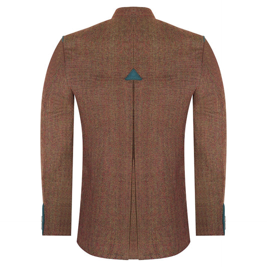 Premium Quality Tweed Germen Bavarian Trachten Jacket Back