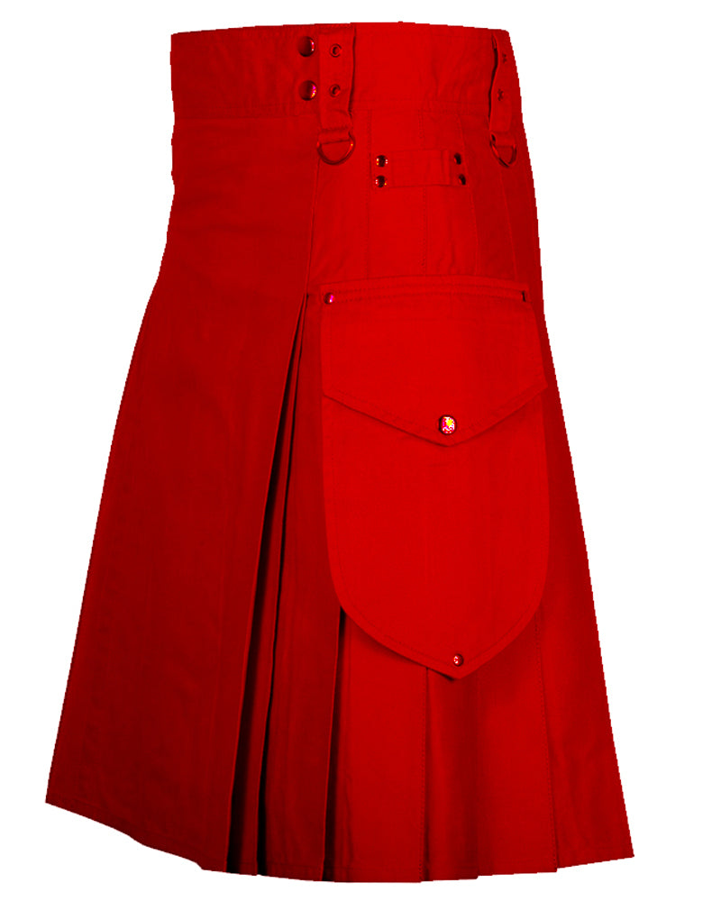Red Utility Kilt