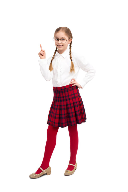 Red Tartan Skirt Right