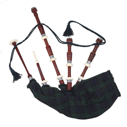 Rosewood Black Watch Tartan Bagpipe
