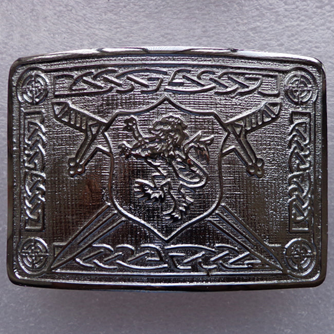 Saltire Lion Rampant Kilt Belt Buckle