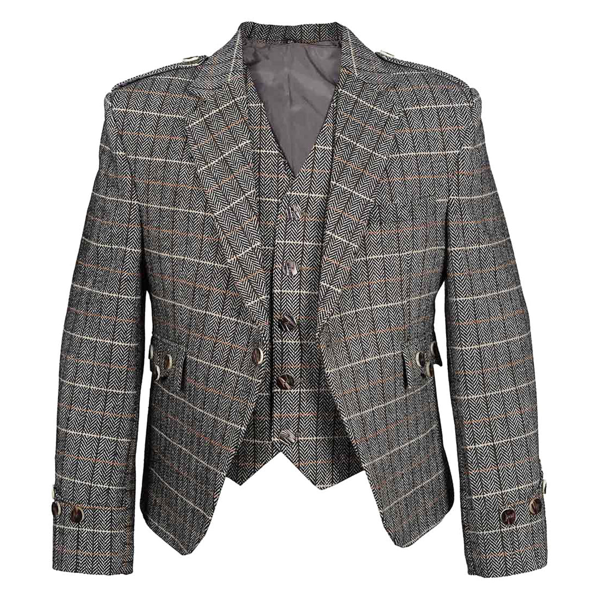 Scottish Argyle Tweed Jacket and Vest