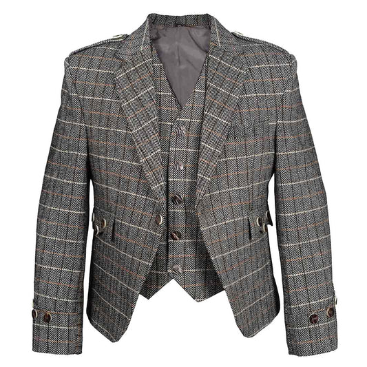 Scottish Argyle Tweed Jacket and Vest