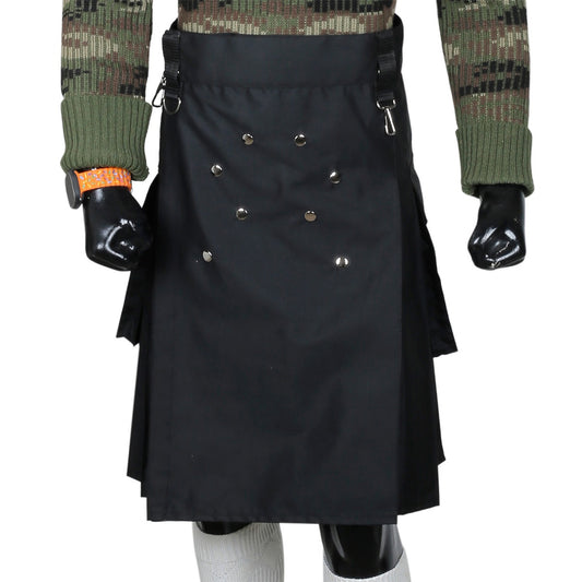 Scottish Black Utility Kilt