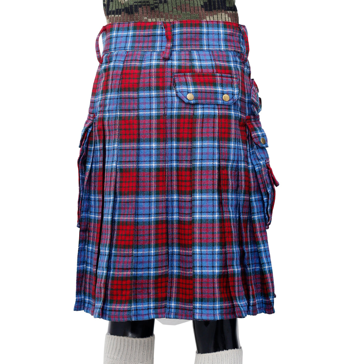 Scottish Dunbroch Tartan Utility Kilt Back