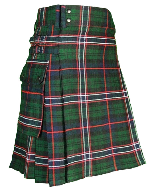 Scottish National Tartan Utility Kilt - Authentic Highland Style