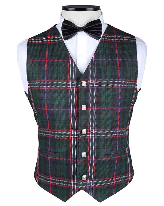 Scottish National Tartan Vest Front