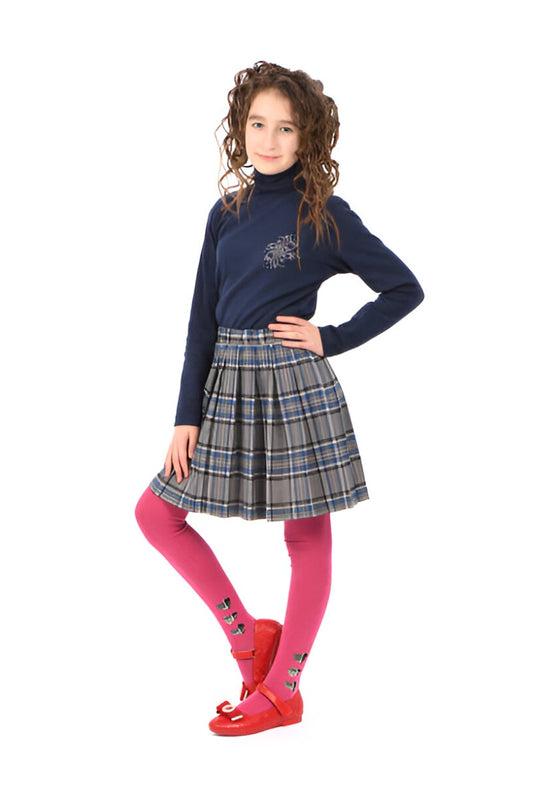 Scottish Grey Tartan Skirt Left