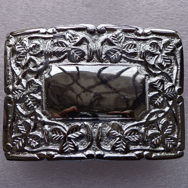 Shamrock Design Kilt Belt Buckle