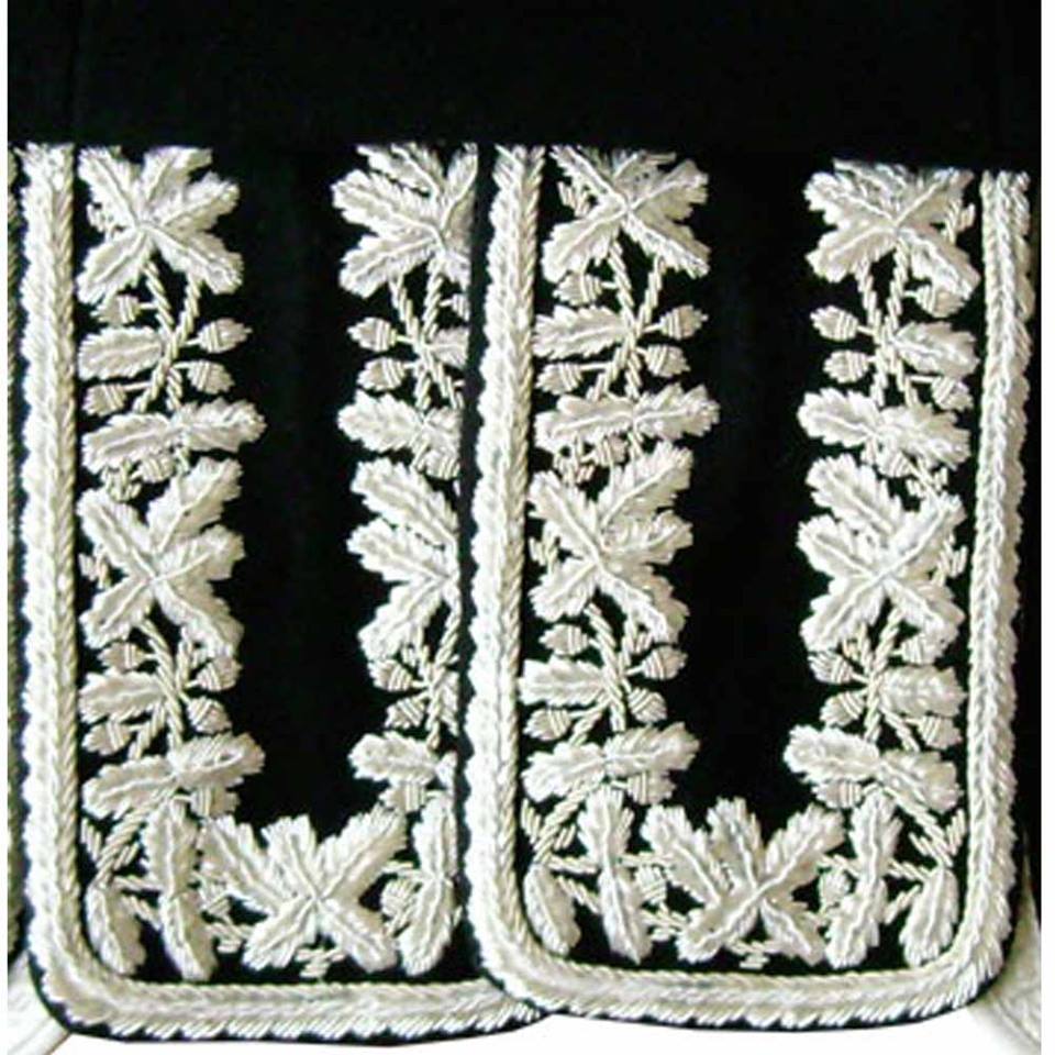 Silver Hand Embroidered Doublet Jacket